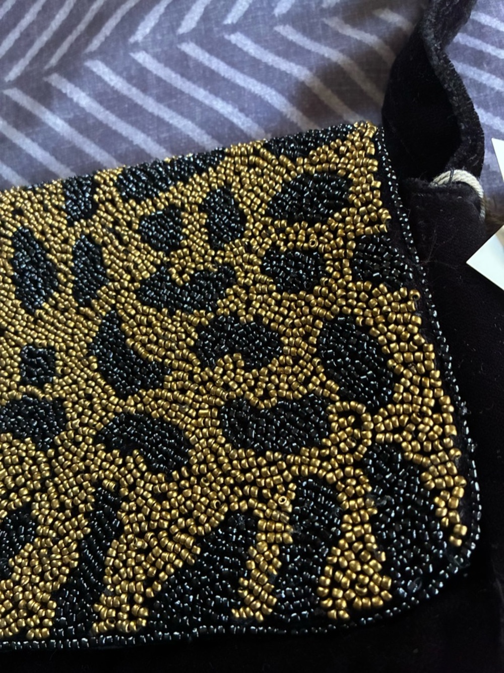 a new day Leopard-Beaded Flap Shoulder Bag - Brown/Black - Picture 2 of 9